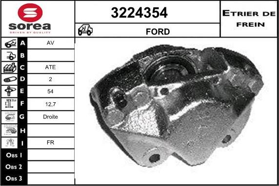 Sera 3224354 - Гальмівний супорт autozip.com.ua