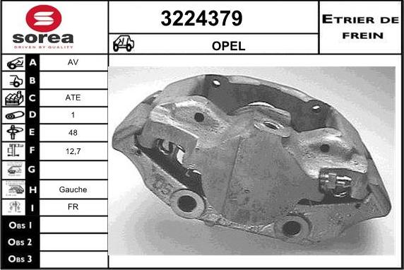 Sera 3224379 - Гальмівний супорт autozip.com.ua