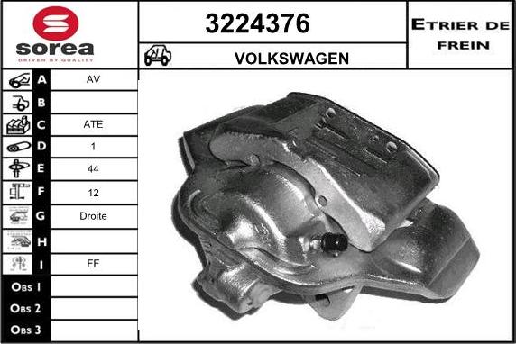 Sera 3224376 - Гальмівний супорт autozip.com.ua