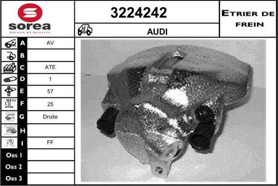 Sera 3224242 - Гальмівний супорт autozip.com.ua