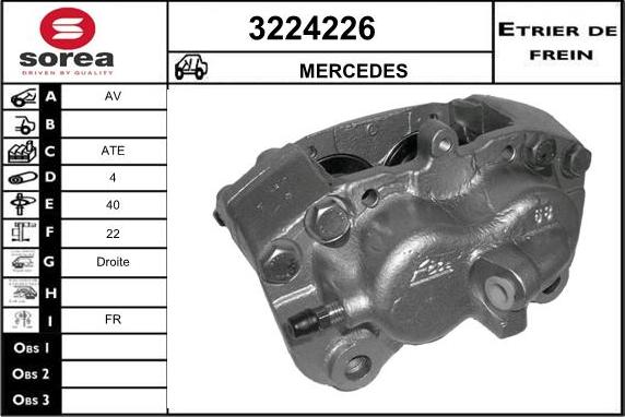 Sera 3224226 - Гальмівний супорт autozip.com.ua