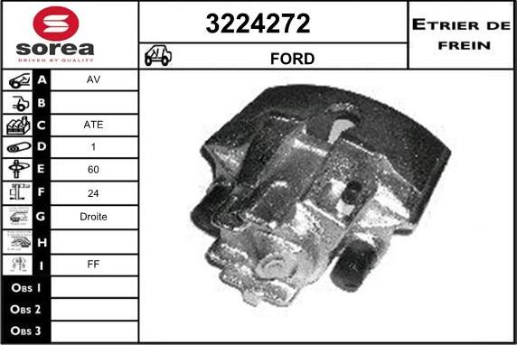 Sera 3224272 - Гальмівний супорт autozip.com.ua