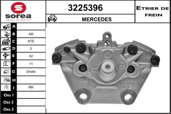 Sera 3225396 - Гальмівний супорт autozip.com.ua