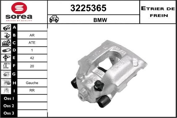 Sera 3225365 - Гальмівний супорт autozip.com.ua