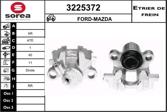 Sera 3225372 - Гальмівний супорт autozip.com.ua