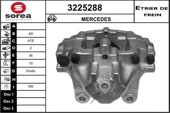 Sera 3225288 - Гальмівний супорт autozip.com.ua