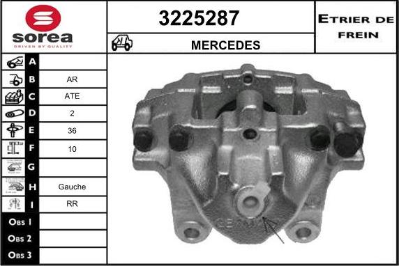 Sera 3225287 - Гальмівний супорт autozip.com.ua