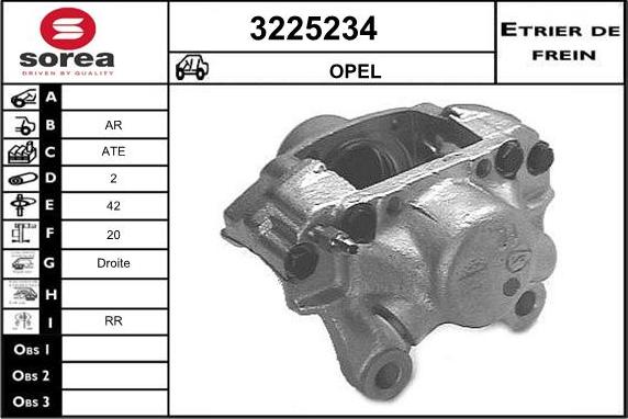 Sera 3225234 - Гальмівний супорт autozip.com.ua