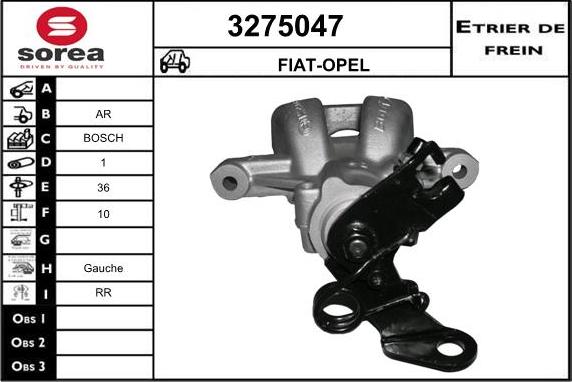 Sera 3275047 - Гальмівний супорт autozip.com.ua