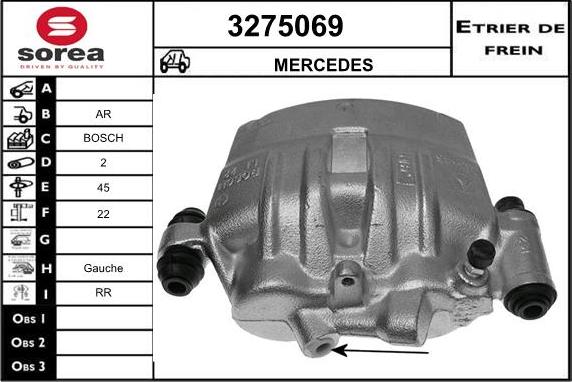 Sera 3275069 - Гальмівний супорт autozip.com.ua