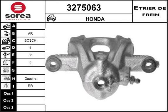 Sera 3275063 - Гальмівний супорт autozip.com.ua