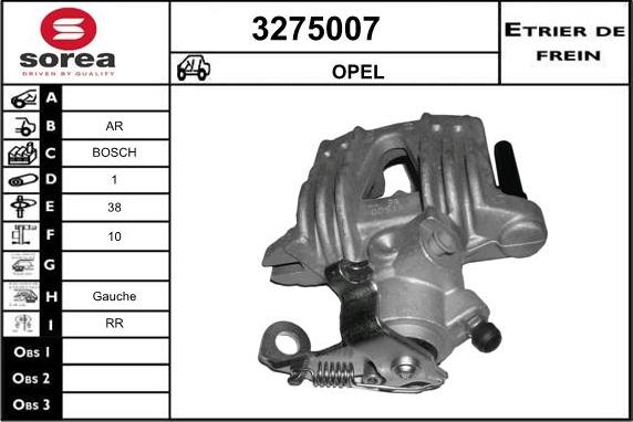 Sera 3275007 - Гальмівний супорт autozip.com.ua