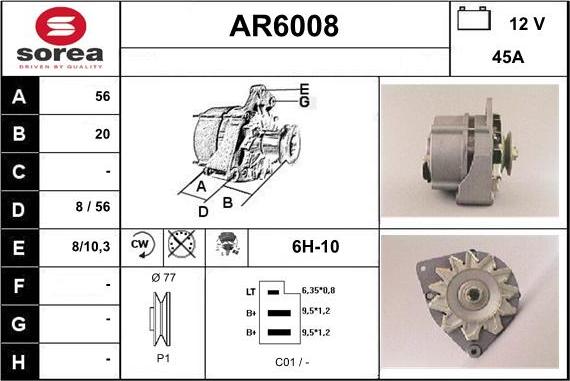 Sera AR6008 - Генератор autozip.com.ua