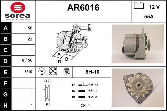 Sera AR6016 - Генератор autozip.com.ua