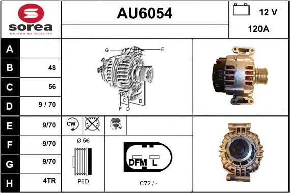 Sera AU6054 - Генератор autozip.com.ua