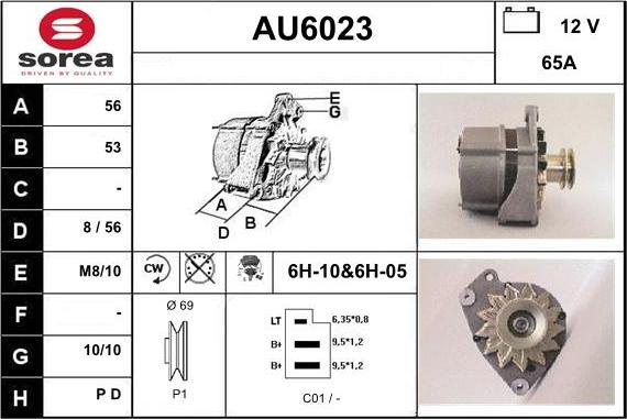 Sera AU6023 - Генератор autozip.com.ua