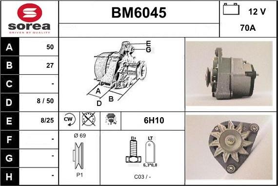 Sera BM6045 - Генератор autozip.com.ua