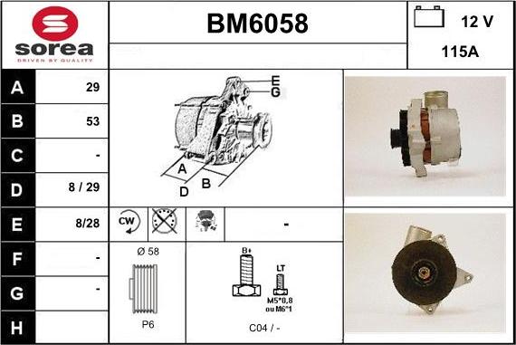 Sera BM6058 - Генератор autozip.com.ua