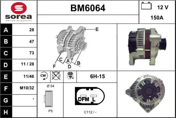 Sera BM6064 - Генератор autozip.com.ua