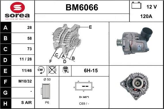 Sera BM6066 - Генератор autozip.com.ua