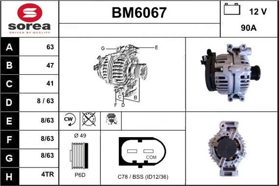 Sera BM6067 - Генератор autozip.com.ua