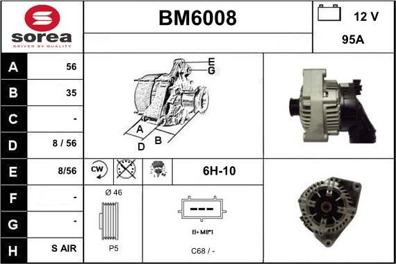 Sera BM6008 - Генератор autozip.com.ua
