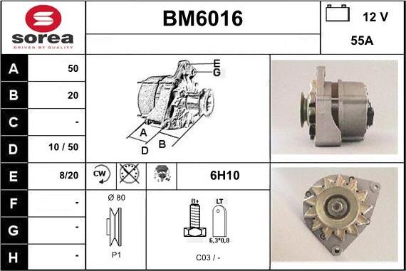 Sera BM6016 - Генератор autozip.com.ua