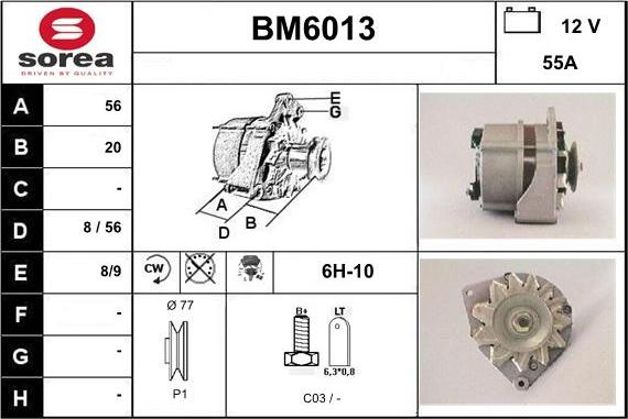 Sera BM6013 - Генератор autozip.com.ua