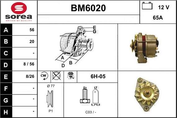 Sera BM6020 - Генератор autozip.com.ua