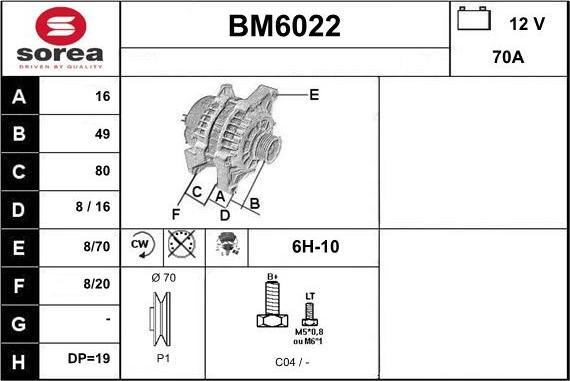 Sera BM6022 - Генератор autozip.com.ua