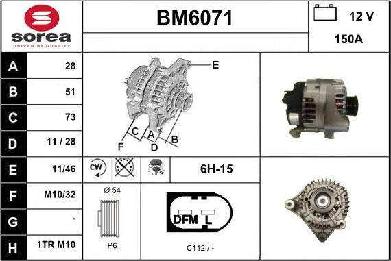 Sera BM6071 - Генератор autozip.com.ua