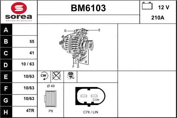 Sera BM6103 - Генератор autozip.com.ua