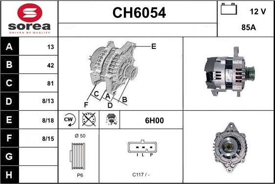 Sera CH6054 - Генератор autozip.com.ua