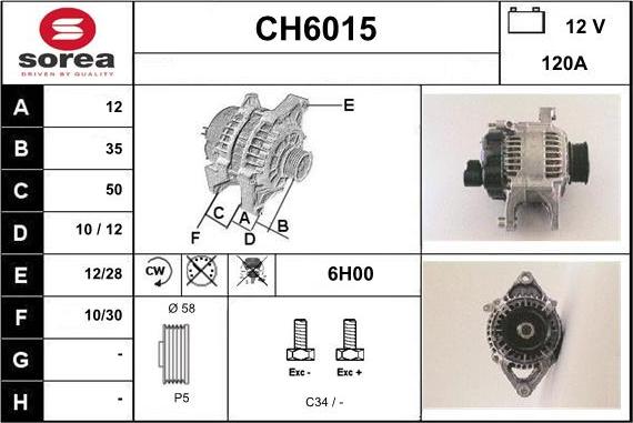 Sera CH6015 - Генератор autozip.com.ua