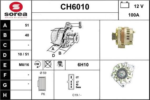 Sera CH6010 - Генератор autozip.com.ua