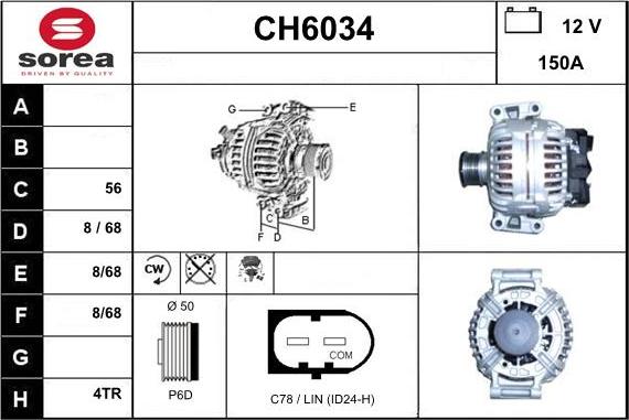 Sera CH6034 - Генератор autozip.com.ua