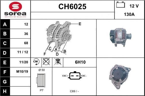 Sera CH6025 - Генератор autozip.com.ua