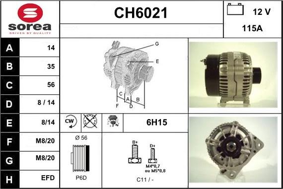 Sera CH6021 - Генератор autozip.com.ua