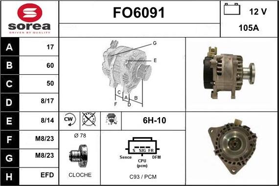 Sera FO6091 - Генератор autozip.com.ua