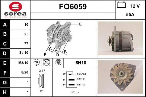 Sera FO6059 - Генератор autozip.com.ua