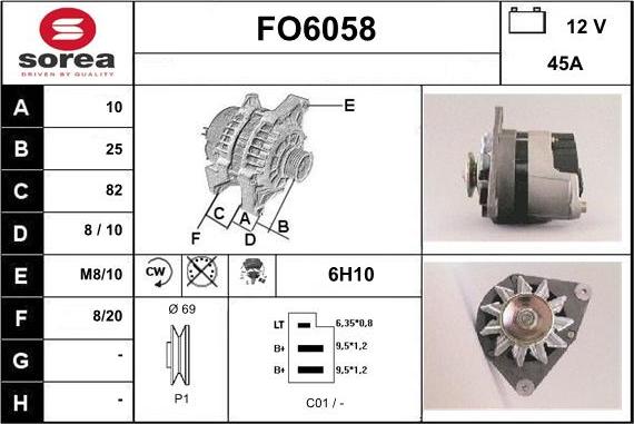 Sera FO6058 - Генератор autozip.com.ua