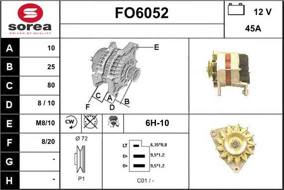 Sera FO6052 - Генератор autozip.com.ua