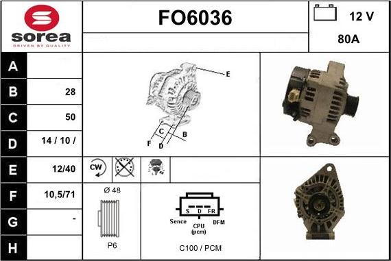 Sera FO6036 - Генератор autozip.com.ua