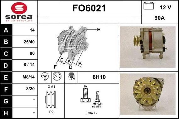 Sera FO6021 - Генератор autozip.com.ua