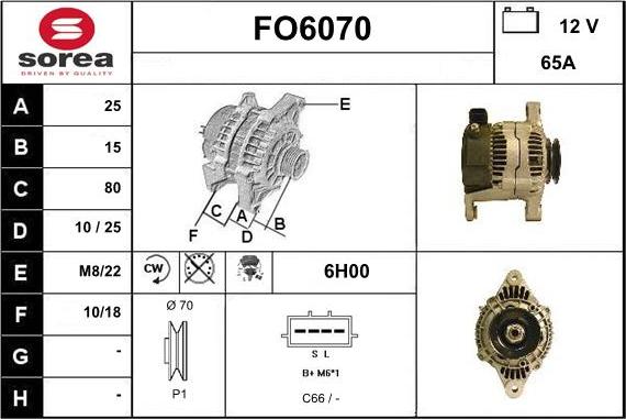 Sera FO6070 - Генератор autozip.com.ua