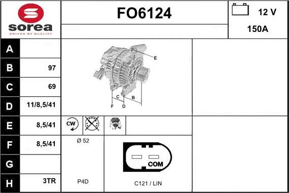 Sera FO6124 - Генератор autozip.com.ua