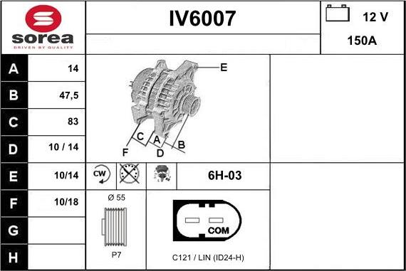 Sera IV6007 - Генератор autozip.com.ua