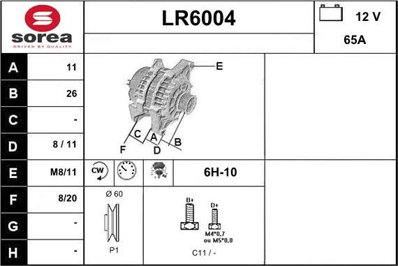 Sera LR6004 - Генератор autozip.com.ua