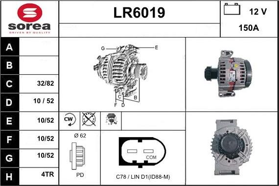 Sera LR6019 - Генератор autozip.com.ua