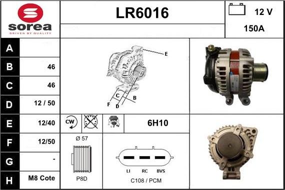 Sera LR6016 - Генератор autozip.com.ua